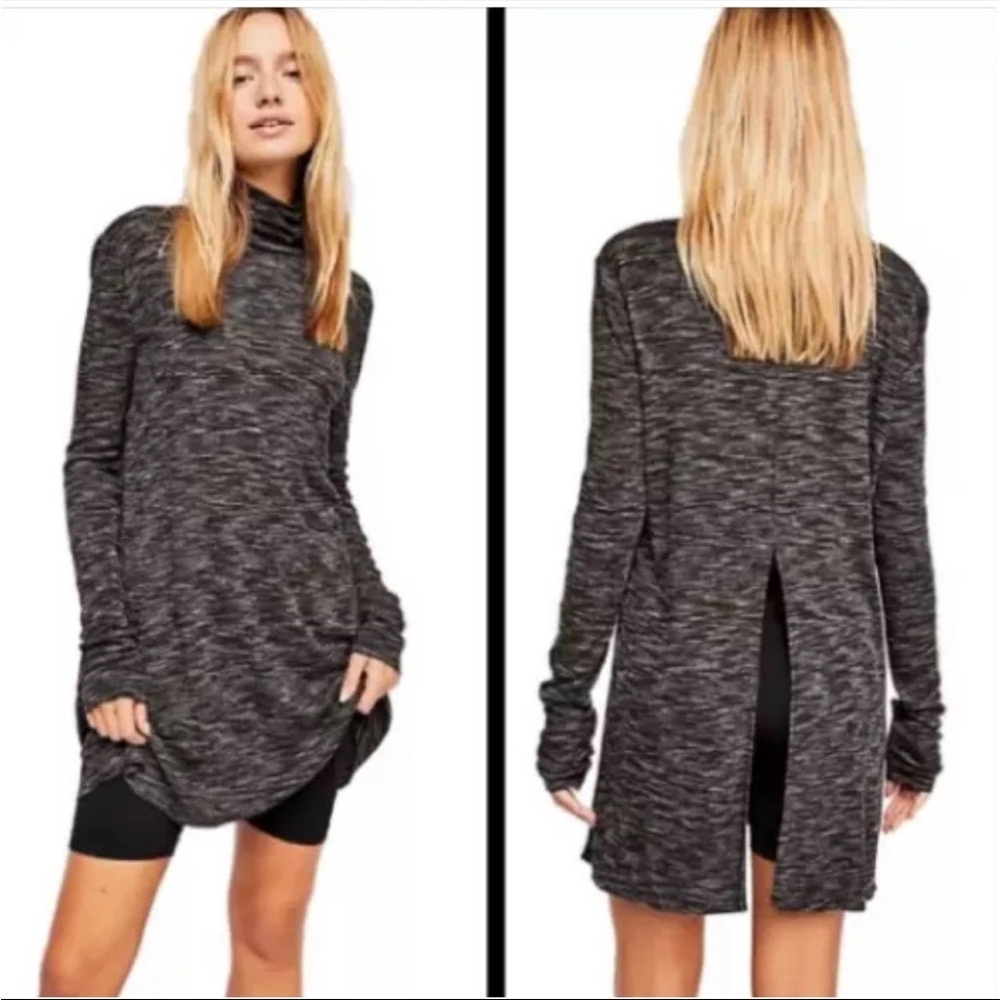 Free People We The Free Stone Cold Long Sleeve Turtleneck Tunic Women’s Medium